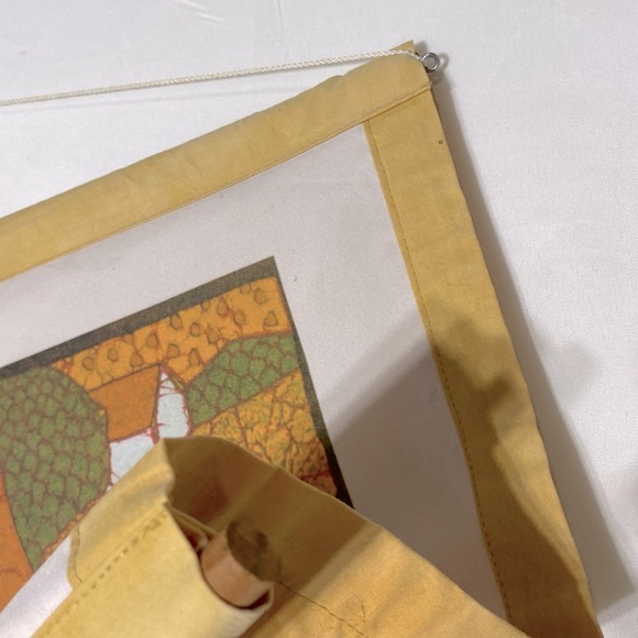 Vintage 1974 Batik Painting Canadian Artist Rohana Laing Wall Hanging - Picture 7 of 12